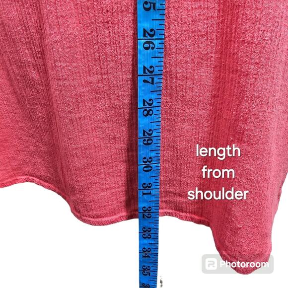 La Blanca Coral Pink Embroidered Lace Swimsuit Cover Up, Style #LB4CC55, Size L - Picture 8 of 11